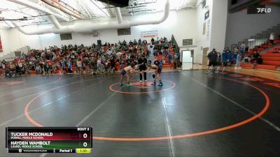 91 lbs Round 1 - Tucker McDonald, Powell Middle School vs Hayden Wambolt, Laurel Middle School