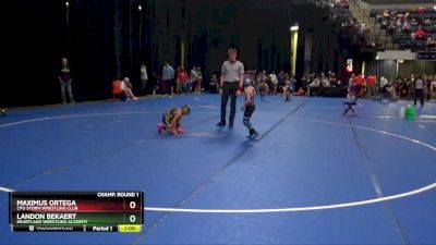 60 lbs Champ. Round 1 - Landon Bekaert, Heartland Wrestling Academy vs Maximus Ortega, CPU Storm Wrestling Club