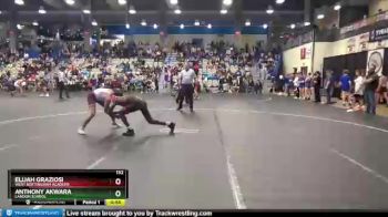 132 lbs Cons. Round 3 - Elijah Graziosi, West Nottingham Academy vs Anthony Akwara, Landon School