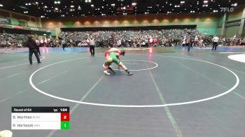 165 lbs Round Of 64 - Breck Worthen, Reno vs Ryker Hartsook, Sweet Home