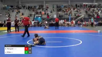 65 lbs Prelims - Alex Mangold, Buffalo Valley Wrestling Club Elem vs Jayce Miles, Team 922