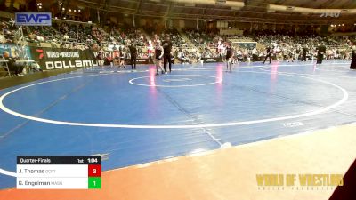 80 lbs Quarterfinal - John Thomas, Orange County Regional Training Center vs Gus Engelman, Mat Assassins