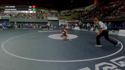 113 lbs Consi Of 16 #2 - Luis Juarez, Pioneer Valley vs Lucas Duran, Madera