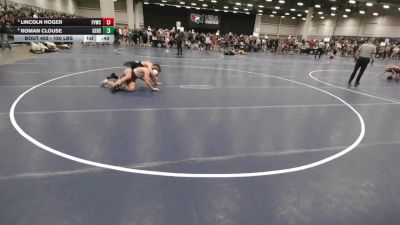 150 lbs Cons. Quarters - Lincoln Hoger, Fox Valley Wrestling Club vs Roman Clouse, Gardner Edgerton High School Wrestling
