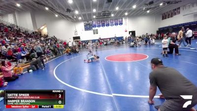 35-37 lbs Round 3 - Harper Branson, Camel Kids Wrestling vs Hattie Spiker, Touch Of Gold Wrestling Club