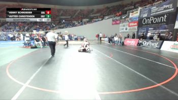5A Boys 157 lbs Quarterfinal - Kenny Schroeder, Centennial Boys vs Kutter Christensen, Crater Boys
