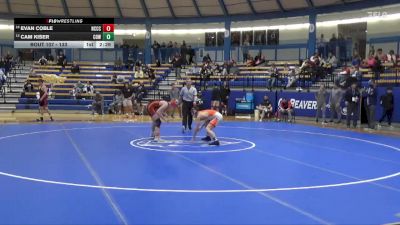 133 lbs Cons. Round 3 - Evan Coble, Neosho County Community College vs Cam Kiser, Cowley College