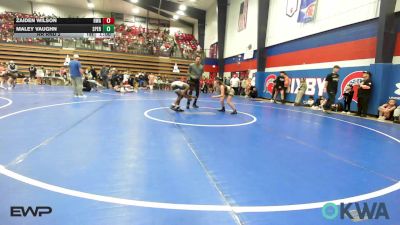 92 lbs Rr Rnd 2 - Zaiden Wilson, HURRICANE WRESTLING ACADEMY vs Maley Vaughn, Sperry Wrestling Club