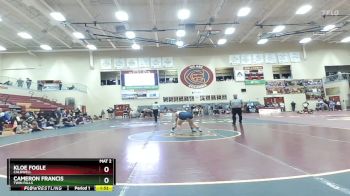 138 lbs Champ. Round 3 - Kloe Fogle, Caldwell vs Cameron Francis, Twin Falls