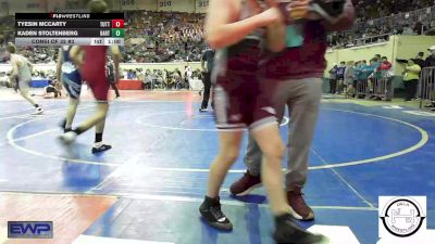 100 lbs Consi Of 32 #2 - Tyesin McCarty, Tuttle vs Kaden Stoltenberg, Bartlesville JH