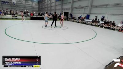 120 lbs 4th Wrestleback (16 Team) - Brady Bowers, Pennsylvania Red vs Michael Romero, California