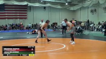 197 lbs Cons. Round 3 - Aidan Belgiorno, Heidelberg vs Brandon Thomas, Otterbein University