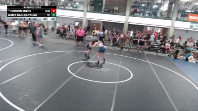 117-130 lbs Cons. Round 2 - Trenton Edens, Kewanee vs James Hagler-Young, Team St. Louis