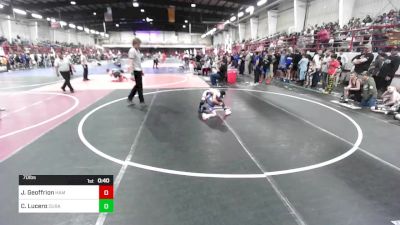 70 lbs Semifinal - Jaxon Geoffrion, Hammer House Mafia vs Cruz Lucero, Duran Elite