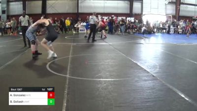 150 lbs Quarterfinal - Adrian Gonzalez, Interboro vs Bobby Goliash, Unattached