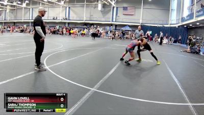 92 lbs Round 2 (6 Team) - Gavin Lovell, Mat Assassins Black vs Saraj Thompson, Ragin Raisins Concord