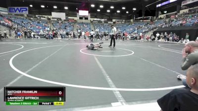 58 lbs Cons. Round 2 - Lawrence Gittrich, Alpha Academy vs Hatcher Franklin, WTC