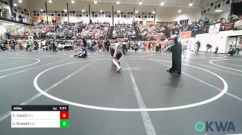 90 lbs Semifinal - Cooper Couch, Grove Takedown Club vs Jaxson Russell, Salina Wrestling Club