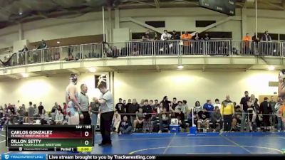 195 lbs Champ. Round 2 - Carlos Gonzalez, Franklin Wrestling Club vs Dillon Setty, Cascade Youth League Wrestling