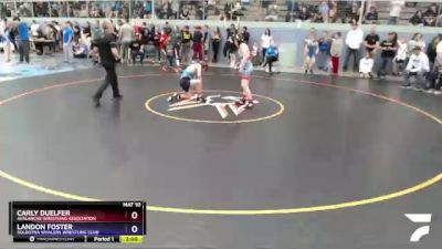 135 lbs Round 3 - Carly Duelfer, Avalanche Wrestling Association vs Landon Foster, Soldotna Whalers Wrestling Club