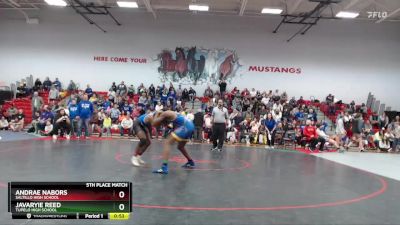 150 lbs 5th Place Match - Javaryie Reed, Tupelo High School vs Andrae Nabors, Saltillo High School