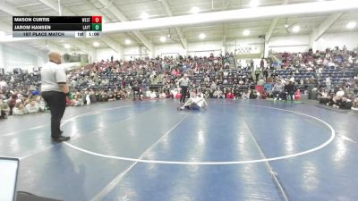106 lbs 1st Place Match - Mason Curtis, Westlake vs Jarom Hansen, Layton