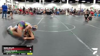 100 lbs Round 7 (8 Team) - Bode Heller, Iron Horse vs Tyrone Evans III, Mat Warriors