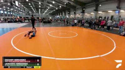 52 lbs 3rd Place Match - Leonardo Arredondo, El Paso Wildcats Wrestling Club vs Zachary Hernandez, West Texas Grapplers Wrestling Club