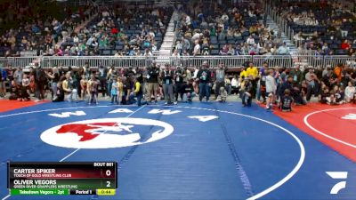 45 lbs Champ. Round 2 - Oliver Vegors, Green River Grapplers Wrestling vs Carter Spiker, Touch Of Gold Wrestling Club