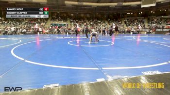 55 lbs Consolation - Rawley Wolf, Cowboy Wrestling Club vs Beckett Clapper, East Pennsboro Elementary