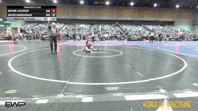 73 lbs Consi Of 16 #2 - Bayne Lathrop, Lebanon Mat Club vs David Markarian, Reign Wrestling Club