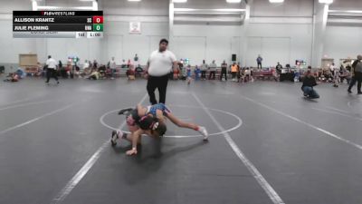 76 lbs Cons. Semi - Allison Krantz, Slick Chicks vs Julie Fleming, Unattached