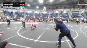 62 lbs Quarterfinal - Avrielle Eaton, Duran Elite vs Maddox Vassar, Palmer Divide