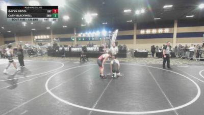 120 lbs Consi Of 16 #1 - Gavyn DeCol, Uintah Wrestling vs Cash Blackwell, Swarm WC