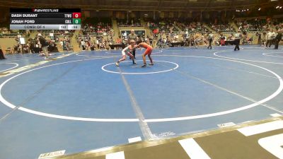 85 lbs Consi Of 4 - Dash Durant, Team Tulsa Wrestling Club vs Jonah Ford, Collinsville Cardinal Youth Wrestling