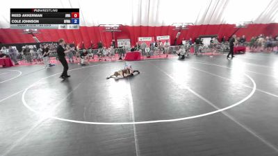 88 lbs 3rd Place Match - Reed Akkerman, Askren Wrestling Academy vs Cole Johnson, Black Fox Wrestling Academy