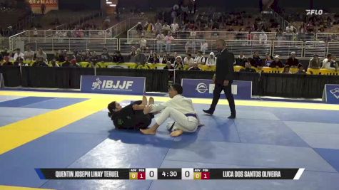 Luca Dos Santos Oliveira vs Quentin Joseph Linay Teruel 2025 Pan Jiu Jitsu IBJJF Championship