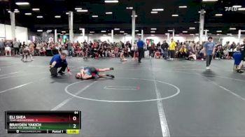 84 lbs Round 2 (4 Team) - Brayden Yakich, Black Fox Wrestling vs Eli Shea, Team Germantown