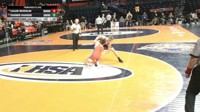 1A 150 lbs Cons. Round 2 - Caleb Modglin, Morrison vs Tanner Hansen, Johnsburg