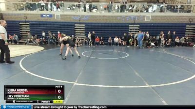 100/107 Round 1 - Lily Foreman, Hermiston Wrestling vs Kiera Hersel, Rocky Mountain