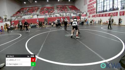 100 lbs Rr Rnd 2 - Jeremy Lakes Jr, Midwest City Bombers Youth Wrestling Club vs Zebulon Harrington, Choctaw Ironman Youth Wrestling