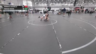 100 lbs Round 8 (10 Team) - Tristian Travis, Iron Horse White vs Jeremiah Jaramillo, The Outsiders