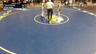 95 lbs Cons. Round 3 - Taylor Duncan, Unattached vs Sophia Mundy, Unattached