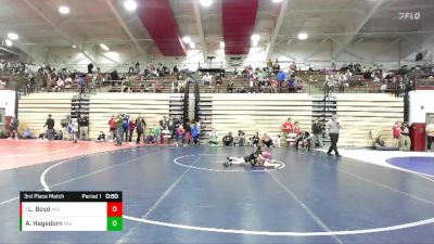 53 lbs 3rd Place Match - Leyton Boyd, Delta Wrestling Club Inc vs Arlo Hagedorn, GGB