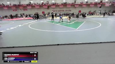 103 lbs Quarterfinal - Mia Zuniga, King University vs Rianne Murphy, Iowa