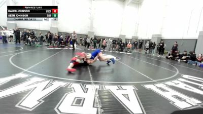 132B lbs Champ. Rd Of 32 - Kaleb Johnson, Woods Cross vs Seth Johnson, Timpview