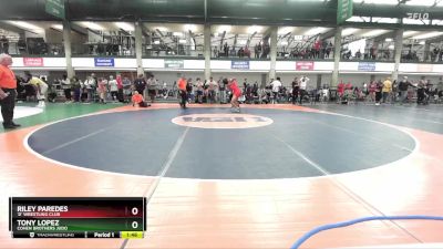 100-111 lbs Champ. Round 1 - Tony Lopez, Cohen Brothers Judo vs Riley Paredes, `D` Wrestling Club