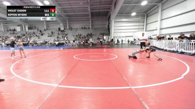 56 lbs Rr Rnd 3 - Violet Ogden, Elite Athletic Club Gold vs Kipton Myers, Micky's Minions White