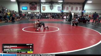 126 lbs Semifinal - Kaiden Dietzenbach, Notre Dame, Burlington vs Logan Pennock, Fort Madison