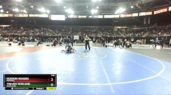 170 lbs Quarterfinal - Hudson Rogers, Meridian vs Treven Hokland, Middleton